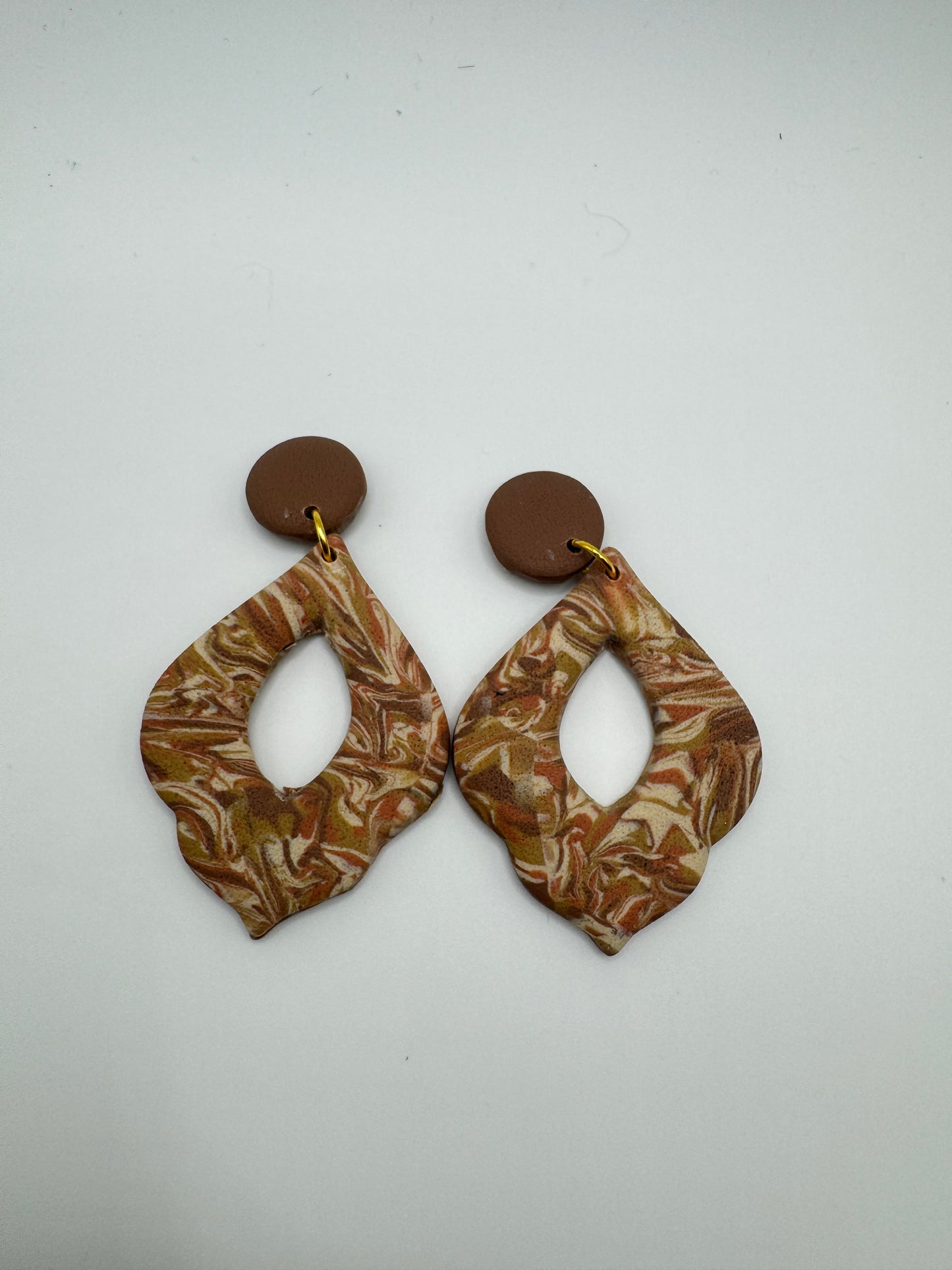 Brinco Boho tons castanho
