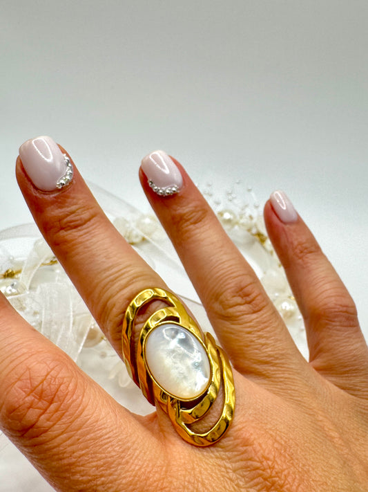 Anel Comprido Dourado